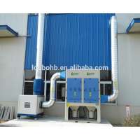 Loobo centralized welding fume dust collector with fume extraction fan and arm smoke hood